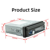 T100C 7 inch Manually Retractable Screen Car MP5 Player Radio, Support Mirror Link & FM & TF Card & USB & Bluetooth Hand-free Calling & Reversing Trajectory System